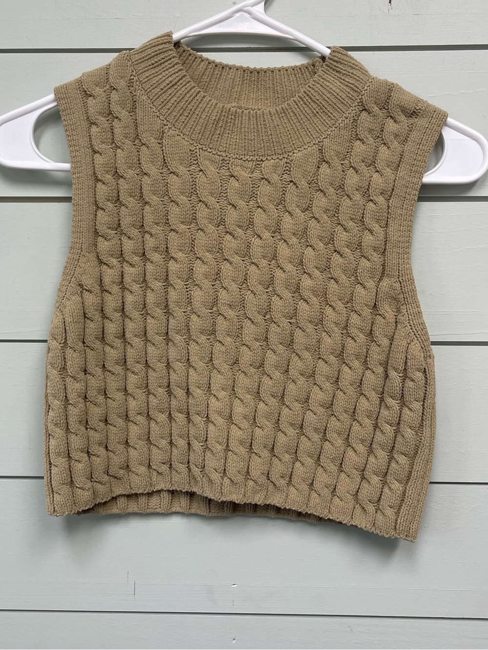 Zara knit sweater vest cropped girls size 13-14